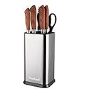 Universal Knife Block Without Knives,Modern Knife Holder for Kitchen Counter,Stainless Steel Knife Storage Organizer with Scissors Slot,Space Saver Rectangular Knife Blocks & Storage - by RedCall