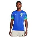 Nike Men's' Regular Fit T-Shirt (DN0678-433_Paramount Blue Green Spark 2XL)