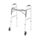 Drive Medical 10210-1 2-Button Folding Walker with Wheels