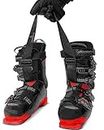 Athletrek Ski Boot & Snowboard Boot Carrier Straps | Adjustable Easy Carry Strap for Adult & Youth| Use Over Shoulder to Free up Hands | Perfect Ski Snow Winter Gear Accessory (Ski Boot Strap)