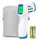 Digital Infrared Thermometer for Adults Forehead Touchless Basal Thermometer for Kids Baby Babies No Touch Fever Instant Read Thermometers for Humans, Home, Offices, School, Shopping Mall