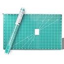 Free Motion Quilting Slider Mat with Tacky Back 12’’ x 20’’, Self-Sticky Quilting Accessory Slip Mat, Help Easy Sewing Mat with Grid Marked - 1 Piece