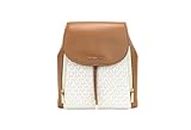 Michael Kors Phoebe Medium Zip Pocket Backpack Vanilla MK Signature, Vanilla, One size, Backpack