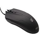 Ubervia® Computer Accessories 119 USB Universal Wired Optical Gaming Mouse, Length: 1.45m(Black) (Color : Black)