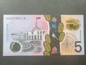 $5 2016 General Prefix Unc Stevens/Fraser Next Generation Australia Banknote