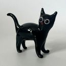 Clearance, Big Discount, Murano Glass, Handcrafted Unique Lovely Cat Figurine