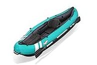 Bestway Hydroforce Ventura Kayak 1 Person Set, Inflatable Boat Set With Hand Pump, Paddle And Storage Bag, Multiple Styles, Light Blue