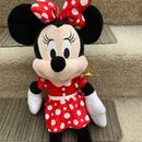 Disney Toys | 2016 Minnie Mouse Plush Doll | Color: Black/Red | Size: Osbb
