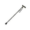 Homecraft Folding Coloured Walking Stick with Wooden Handle, Lightweight Adjustable Walking Cane for Balance, Mobility Aid, Wild Rose, 735-825 mm/29-33 Inches, (Eligible for VAT relief in the UK)