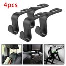 Car Back Seat Hooks for Hanging Clothing and Accessories Easy to Use Pack of 4