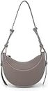 INXKED Leather Crescent Bag for Women, Designer Shoulder Bags, Sling Crossbody Bag Purse Casual Dumpling Hobo Bag (05)