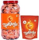 Derby Naranja Orange Flavored Candy 300Pieces & Standy pouch 50Pieces | 1225gms | pack of 2