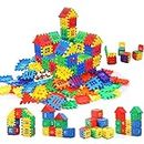 Chocozone 72pcs Blocks House Multi Color Building Blocks with Smooth Rounded Edges - Building Blocks for Kids- Blocks Game for 4 Years Old Girls & Boys