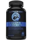 Omega 3 Fish Oil Supplement Triple Strength - 1200MG Fish Oil, 720 MG Omega 3, 432MG EPA & 288MG DHA Per Softgel. Burp-less Lemon Flavour - Great Source Of Omega 3 Fatty Acids - Omega 3 Supplements - Supports Cognitive Health & Brain Function - 60 Softgels