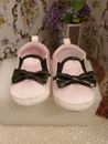 Newborn Baby Girl Shoe Infant Slip on Casual Silk Trainers 6/12M Little Treasure