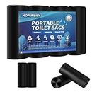 MOFUNSILY 80 Portable Toilet Bags, Thickened Biodegradable 8 Gallon Compostable Camping Toilet Waste Bags for 5 Gallon Bucket Toilet, Leak-Proof Toilet Bags for Outdoor, Hiking, Traveling