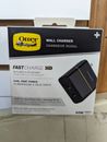 OtterBox Fast Charge Wall Charger USB-C Dual Ports Black Shimmer 50w Combined