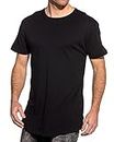 Urban Classics Men's Shaped Long Tee T-Shirt, Black, XL, 1