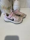 Nike Kids Girls Size US 11  Light Pink Pull On Sneakers Runners Shoes GUC