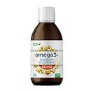 Genuine Health Omega3+ Daily, 200ml bottle, 786mg EPA, 524mg DHA, Supports healthy heart and brain function, Orange flavoured liquid, Wild-caught, Non-GMO
