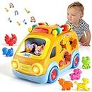 Musical Toy Cars,Baby Toys 18 Months,Montessori Toys Activity Cube with Lights & Sounds,Musical Toys for Toddlers 1 Year Old Boys Girls,Baby Infants for 18 Months …
