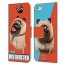 Offizielle The Secret Life of Pets 2 Mel Pug Hund Schmetterling II for Pet's Sake Leder Brieftaschen Huelle kompatibel mit iPhone 6 Plus/iPhone 6s Plus