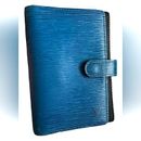 Louis Vuitton Bags | Louis Vuitton Authentic Epi Leather Agenda/ Passport/Creditcard Holder/ Unisex | Color: Black/Blue | Size: Os