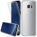 LXHGrowH Funda para Samsung Galaxy S7 - Carcasa Completa Anti-Shock [360°] Full Body Protección [Silicona TPU Frente] y [Duro PC Back] para Samsung Galaxy S7 - Cover Doble [Transparente]