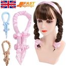 Silk Ribbon Hair Curlers Heatless Curling Rod Headband Wave Formers for Lazy UK