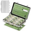 Duyteop Money Gift Packaging, Money Case As a Money Gift or Vouchers, Mini Aluminium Briefcase with Snap Closure, Wedding Gifts Money and Greeting Card for Beautiful Gift Container