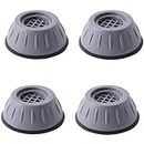 Oblivion Anti-Vibration Pads for Washing Machine, Noise-Cancelling Rubber Feet & Plastic Washer Suction Cup, Fridge Leveling Feet, Refrigerator Stand Foot, Furniture Base Stand (4 - Piece)