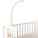 Promise Babe Baby Mobile Holder legno lettino, arcobaleno design curvo legno naturale Mobile Holder Playpen Baby Mobile Holder Frame Bar appendere Baby Mobile Wind Chime Bed Bell Crib Holder Arm Deco