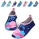 Water Shoes Kids, Anti-Slip Thickened Sole Beach Shoes Kids Soft and Durable Aqua Socks for Beach Swimming Pool Garden (Unisex)