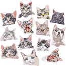 Clothing Accessories Embroidered Cloth Stickers Cat Logo  Polyester Fiber