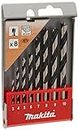Makita D-57227 Drill Bit Set for Wood (8 Pieces),Carbon Steel, Round