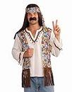 Forum Novelties Men's Groovy Hippie Costume Shirt and Headband, Multi Colored, One Size