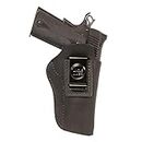 Uncle Mike's 1911 Leather Holster, IWB Holster for 4" and 5" 1911 with Rail Including Kimber 1911, Springfield 1911, Colt 1911, Browning HP, Rock Island Armory 1911