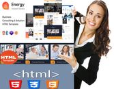 Consultoría de negocios | Plantilla completa de sitio web HTML - Sitio web financiero