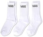 Vans Unisex Kid's Crew (US 1-6, 3-Pack) Socks, White 2, One Size