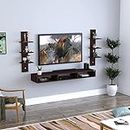 Anikaa Carlet Engineered Wood Wall Mount TV Unit/TV Stand/Wall Set Top Box Stand/TV Cabinet/TV Entertainment Unit (Wenge)(Ideal for 32-40 Inch)(D.I.Y)