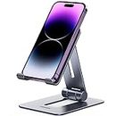 UGREEN Cell Phone Stand Desk Phone Holder, Fully Adjustable Foldable Desktop Aluminum Smartphone Stand Compatible with iPhone 14 13 12 Pro Max 11 XS Max XR X 8 Plus, Galaxy S23 Ultra