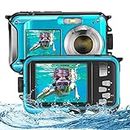 Unterwasserkamera, Aomdom wasserdichte Digitalkamera HD 2.7K 48MP Unterwasser Kamera 16X Unterwasserkamera Tauchen Anti Shake Digitalkamera