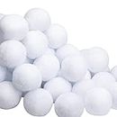 codree 100 Pcs Fake Snowballs for Kids- 2.4 Inch Indoor Snowball Fight Balls- Artificial Snowballs for Indoor and Outdoor Snow Fight Christmas Tree Decorations