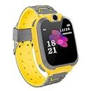 PTHTECHUS® Smartwatch for Kids Watch Phone for Girls Boys with Call Function SOS Music Play Game Camera Torches Alarm Clock Kids Smart Watch Student Calling Birthday Gift Yellow