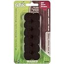 Eco Feltac Self-Stick Felt Floor Savers Round, Black, 19 mm (Pack of 24)