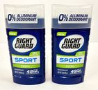 2-Pack Right Guard Sport Deodorant, 0%  Aluminum, Fresh Scent, 3.0 oz Each