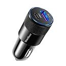 UniBoss 38 Watt Fast Car Charger | 2 Port | 3.1 A | Type C | Fast Car Charger Adapter - Compatible with All Smartphones & Tablets (Black)