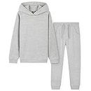 CityComfort Boys Tracksuit, Hoodies And Joggers For Kids 3-14 Years (Light Grey, 11-12 Years)
