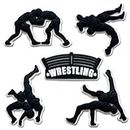 5Pcs Wrestling Shoe Decoration Charms for Clog, Fighting Sports Charms Accessories for Adults Men Women Party Favor