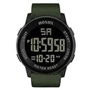 BEBIG Wirst Watch,Waterproof LED Digital Watches Men Sports Electronics Wristwatch (Green
